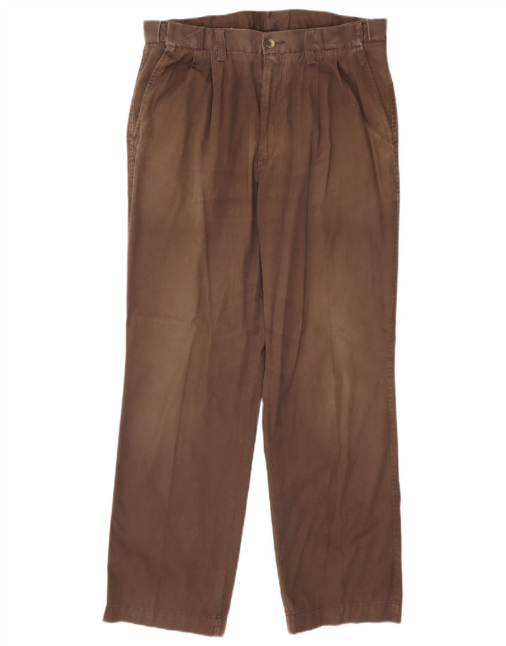 Женские брюки чинос Marks & Spencer Blue Harbour W34 L30 коричневые