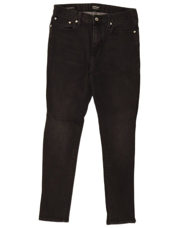 Мужские джинсы скинни Superdry W32 L32, черный хлопок