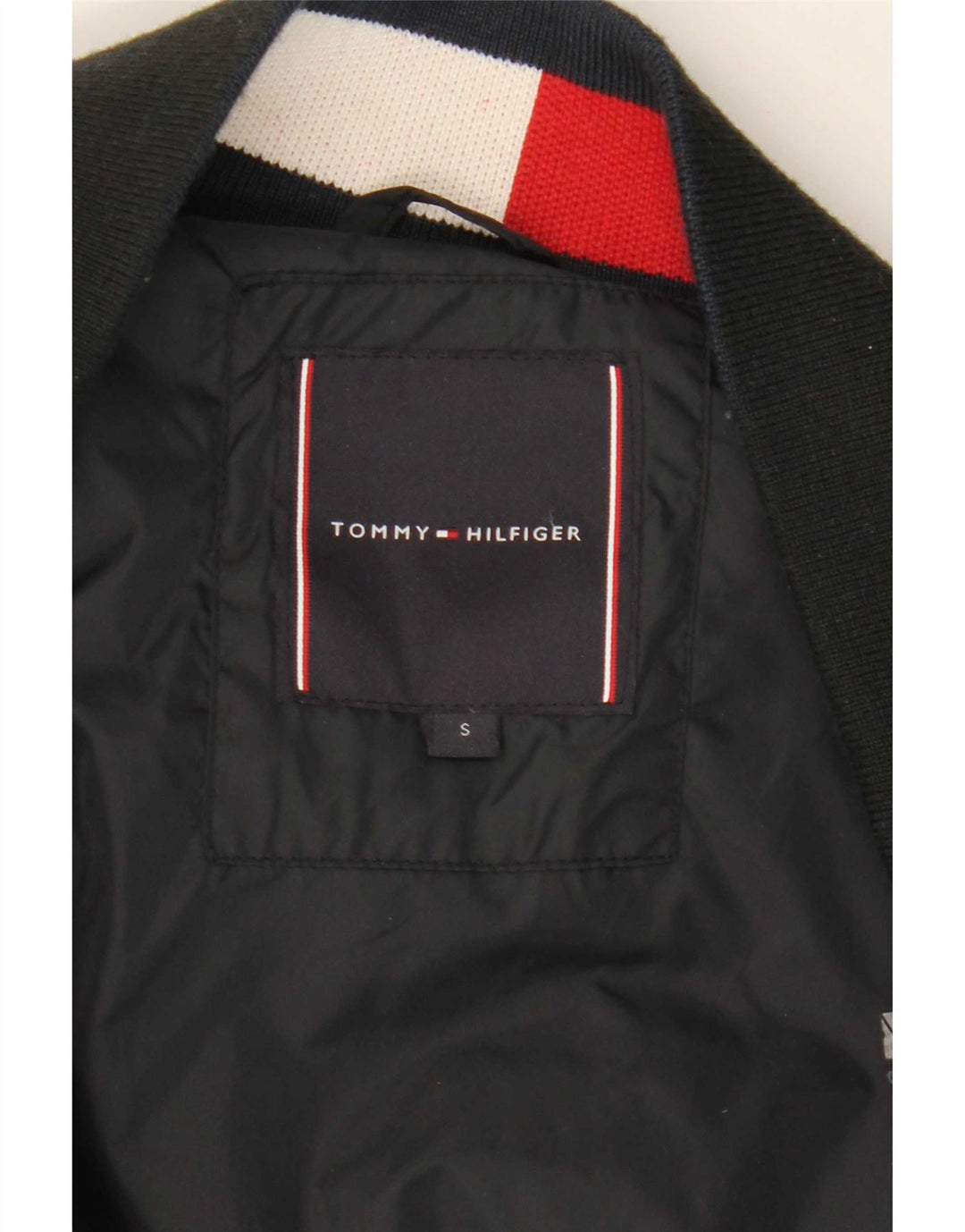 Мужская утепленная куртка-бомбер Tommy Hilfiger UK 36, маленькая, черная