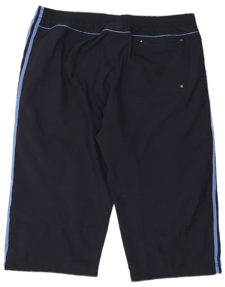 Мужские спортивные шорты-бермуды Adidas 2XL темно-синие из полиэстера