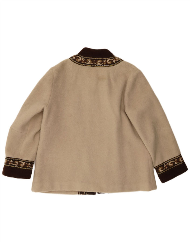 Женский пиджак Fjord EU 44 XL, бежевый, шерсть Fair Isle, ретро