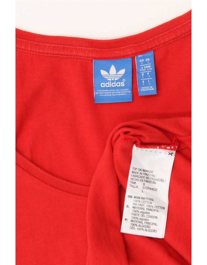 Мужской жилет Adidas с графическим рисунком, большой красный хлопок