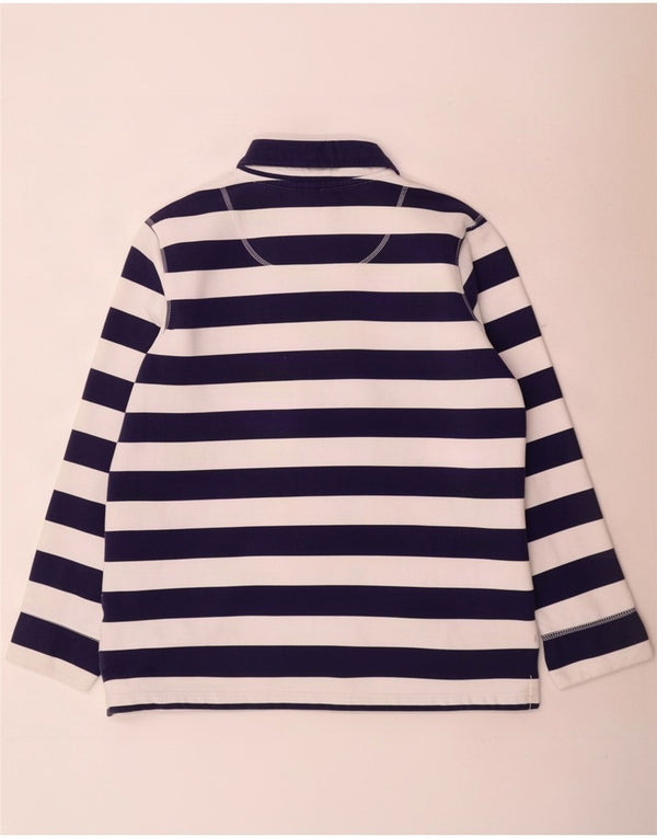 Crew Clothing Womens Sweatshirt Jumper UK 16 Large Navy Blue Striped