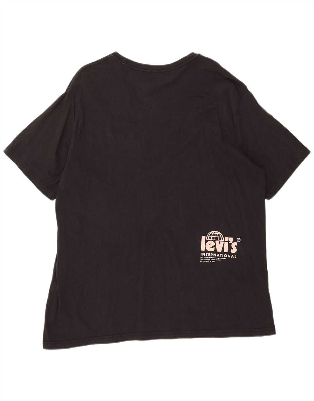 Мужская свободная футболка с рисунком Levi's Top XL, черная