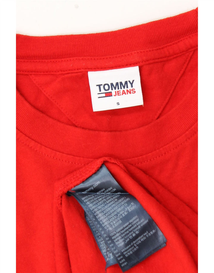 TOMMY HILFIGER Мужская футболка с рисунком, маленький красный хлопок