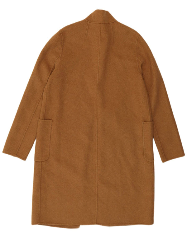 Женское пальто Hobbs UK 10, маленькое, коричневое, шерстяное