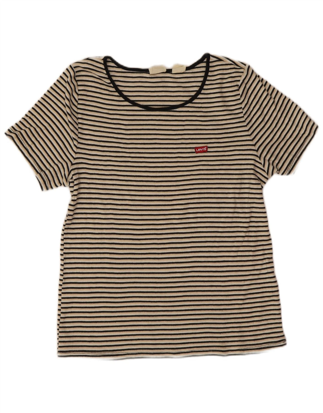 Женская футболка Levi's Top UK 18 XL в разноцветную полоску