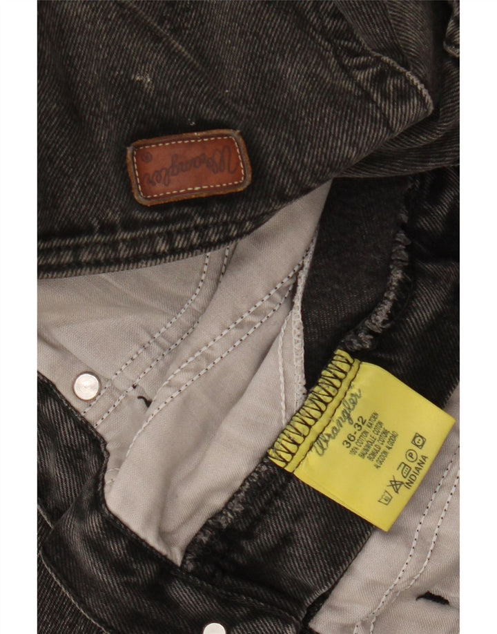 Мужские прямые джинсы WRANGLER Indiana W36 L28, черный хлопок