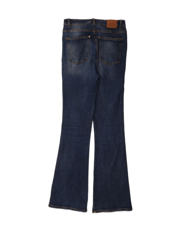 Женские расклешенные джинсы Zara EU 38, маленькие W28 L34, синие, хлопок