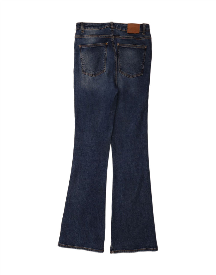 Женские расклешенные джинсы Zara EU 38, маленькие W28 L34, синие, хлопок