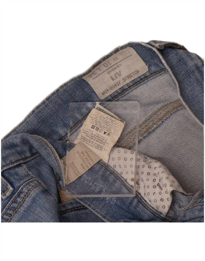 Женские джинсы Diesel Liv Slim W30 L30, синий хлопок