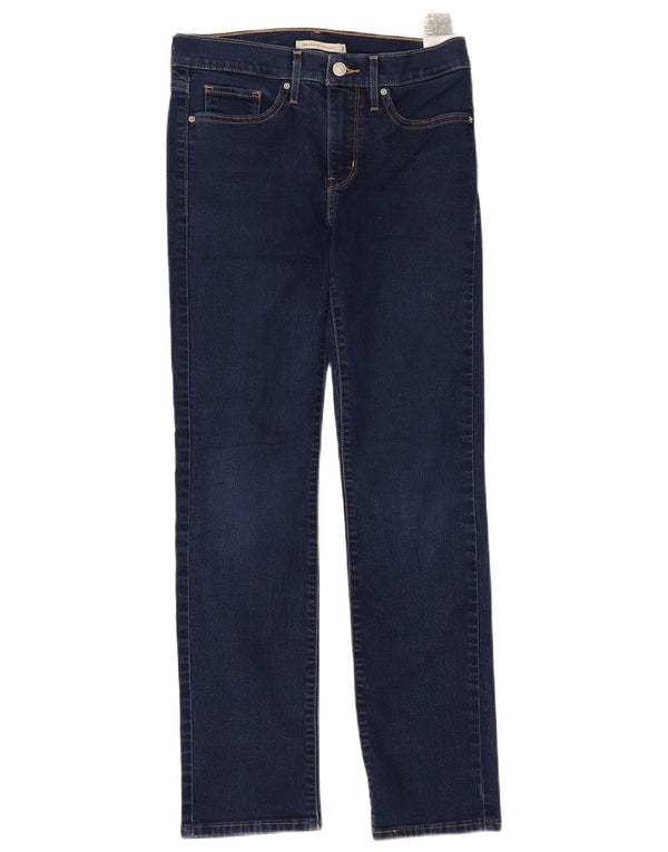 Женские прямые джинсы Levi's 314 Shaping W27 L30, темно-синий, хлопок