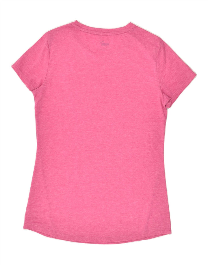 PUMA Womens Graphic T-Shirt Top UK 10 Small Pink | Vintage Puma | Thrift | Second-Hand Puma | Used Clothing | Messina Hembry 