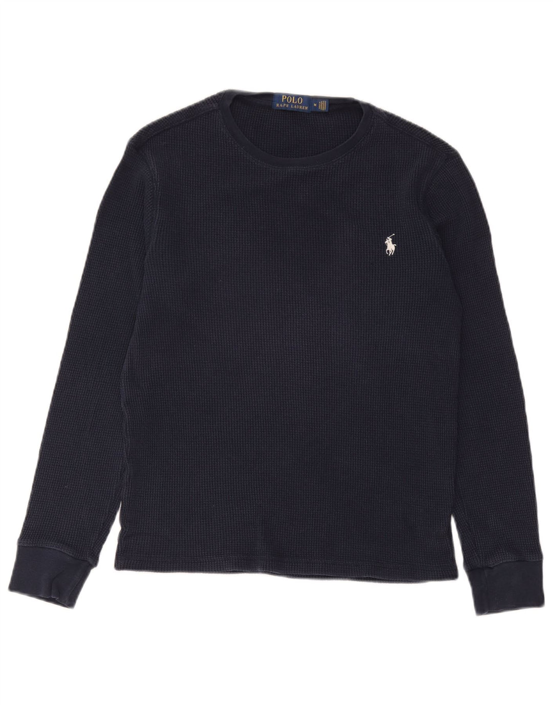 Мужской топ с длинными рукавами Polo Ralph Lauren, средний темно-синий, хлопок