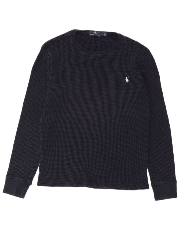 Мужской топ с длинными рукавами Polo Ralph Lauren, средний темно-синий, хлопок