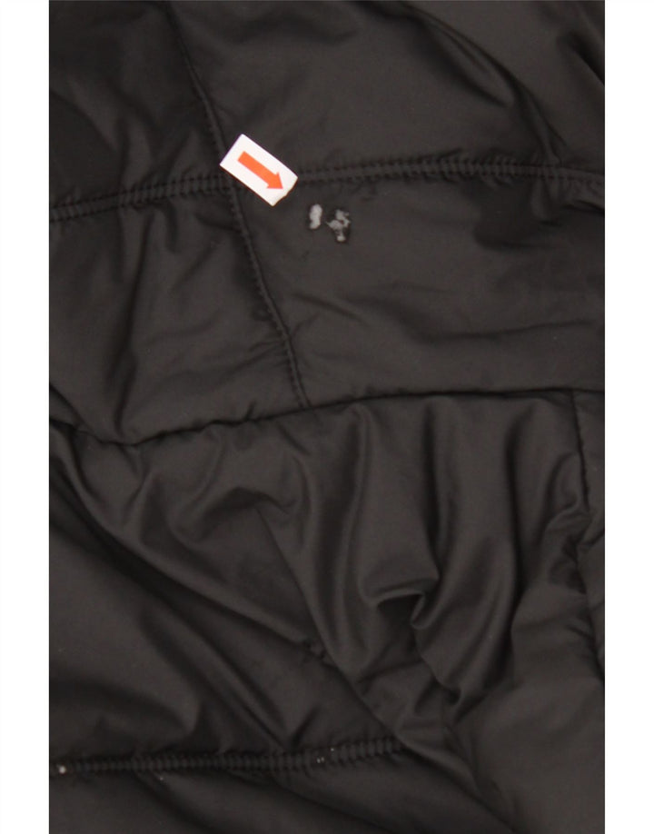 Мужская стеганая куртка с капюшоном JACK WOLFSKIN UK 40, средний черный полиэстер