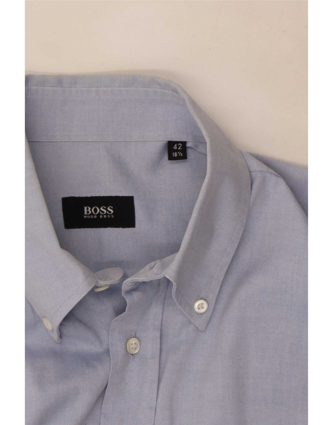 Мужская рубашка Hugo Boss, размер 42 16 1/2, большая синяя