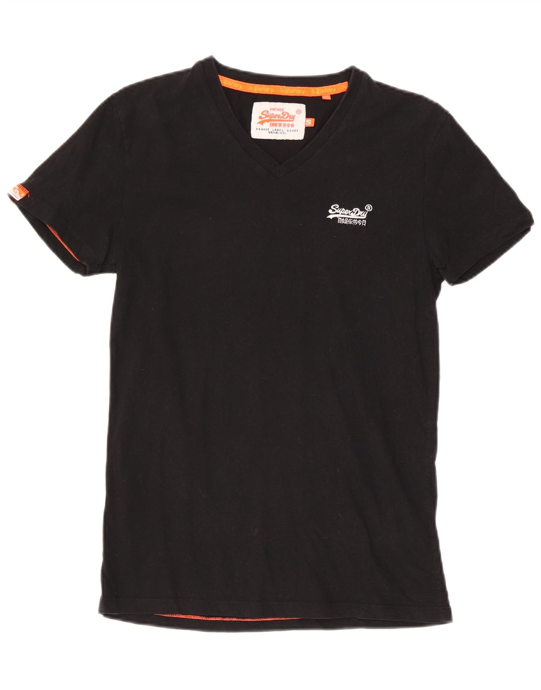Мужская футболка Superdry, маленький черный хлопок