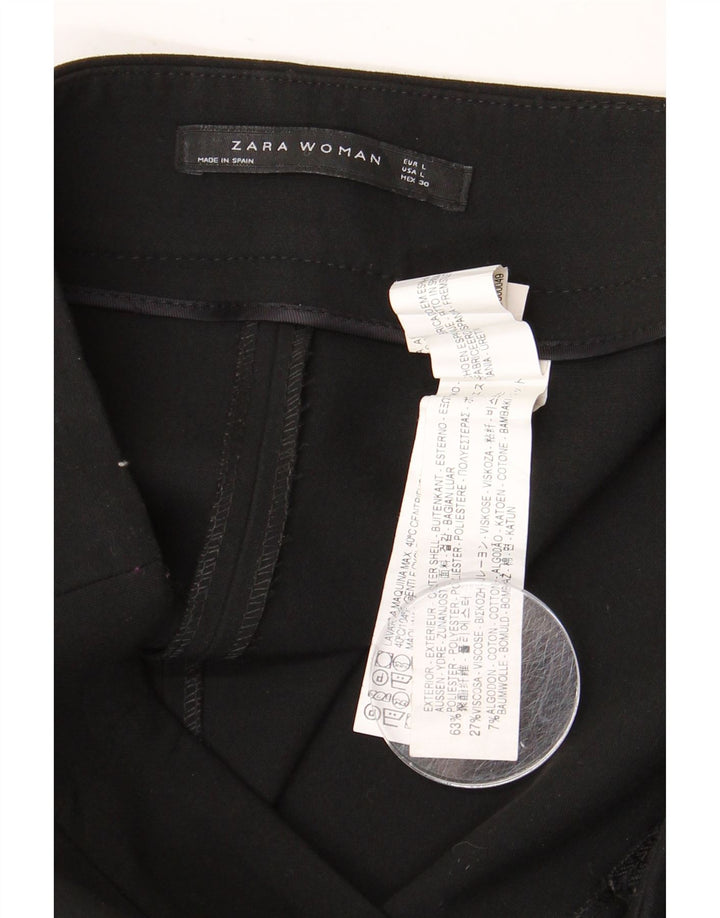 Женская юбка-карандаш ZARA, большая, W32, черная, полиэстер