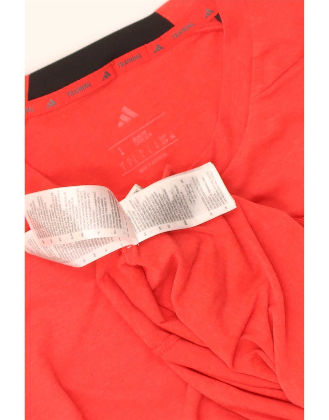 Adidas Мужская футболка Slim Fit Top Большой красный полиэстер