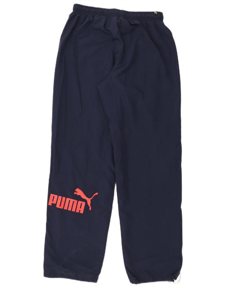 Мужские спортивные брюки Puma с графическим рисунком, средние, темно-синие
