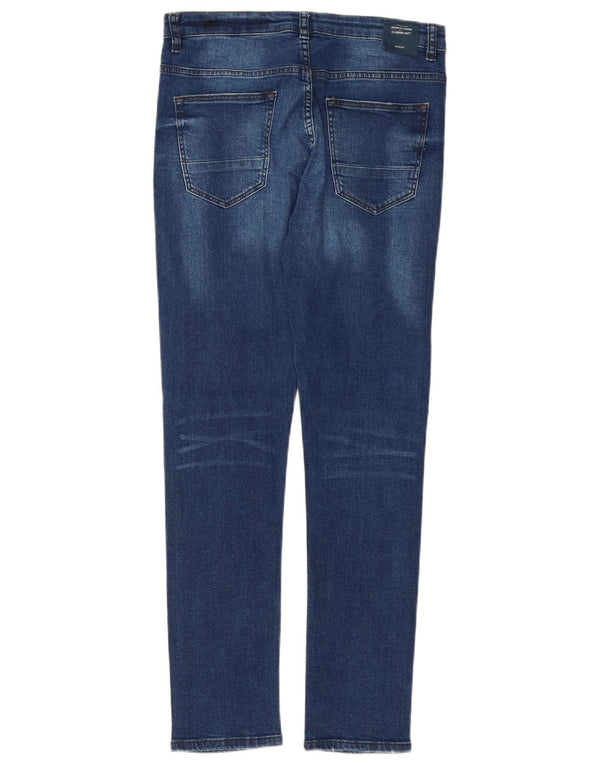 Джинсы Zara Slim для мальчиков 13-14 лет W28 L29, синие, хлопок