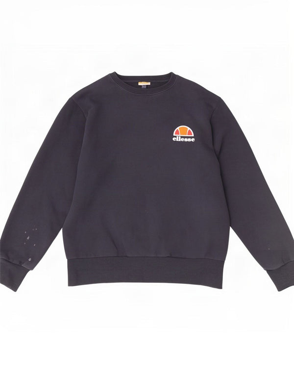Мужской свитер Ellesse, джемпер среднего размера, темно-синий, хлопок