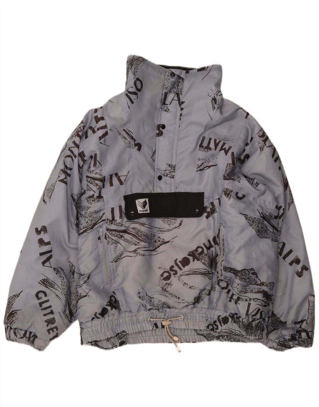 Мужская куртка-анорак TACTEL с графическим рисунком UK 48 4XL, синий полиамид