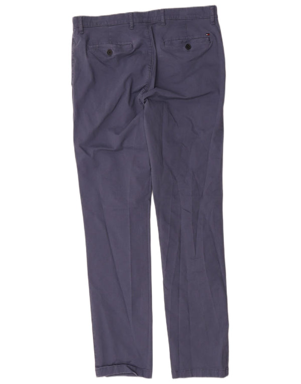 Мужские брюки-чиносы Tommy Hilfiger Slim Fit W34 L34, синий хлопок