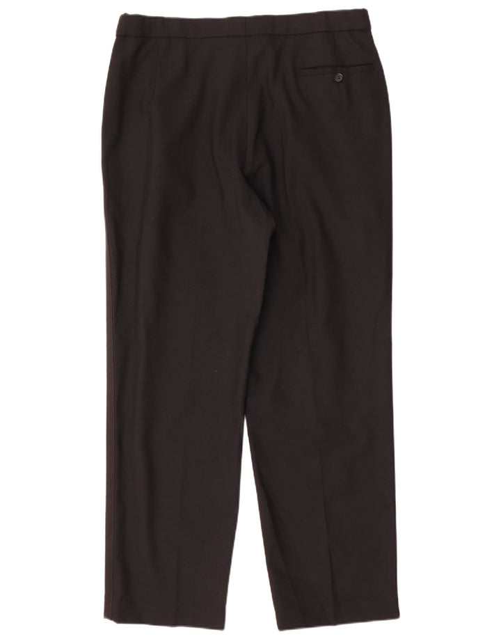 Мужские костюмные брюки Marks & Spencer W36 L31 черные шерстяные