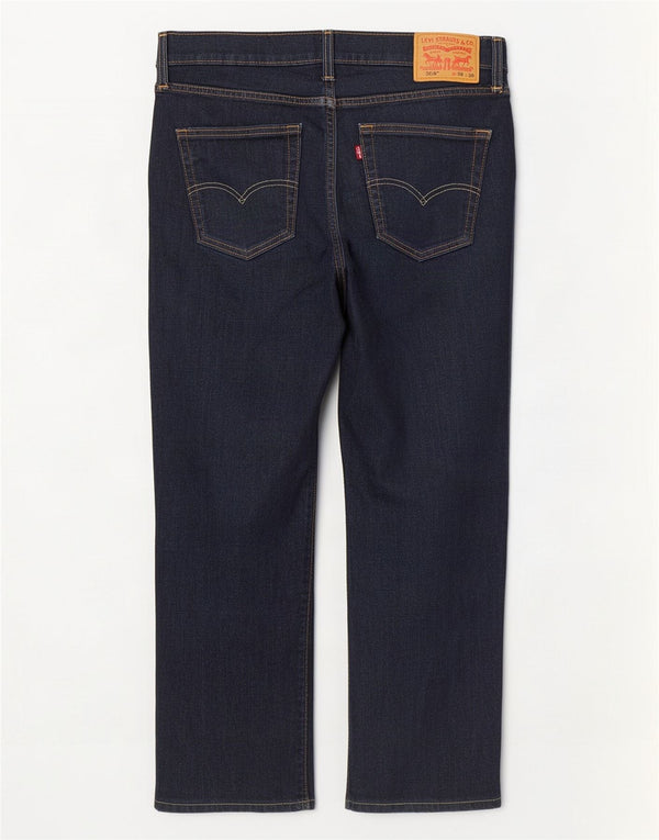 Мужские прямые джинсы Levi's 514 W33 L27 темно-синие, хлопок