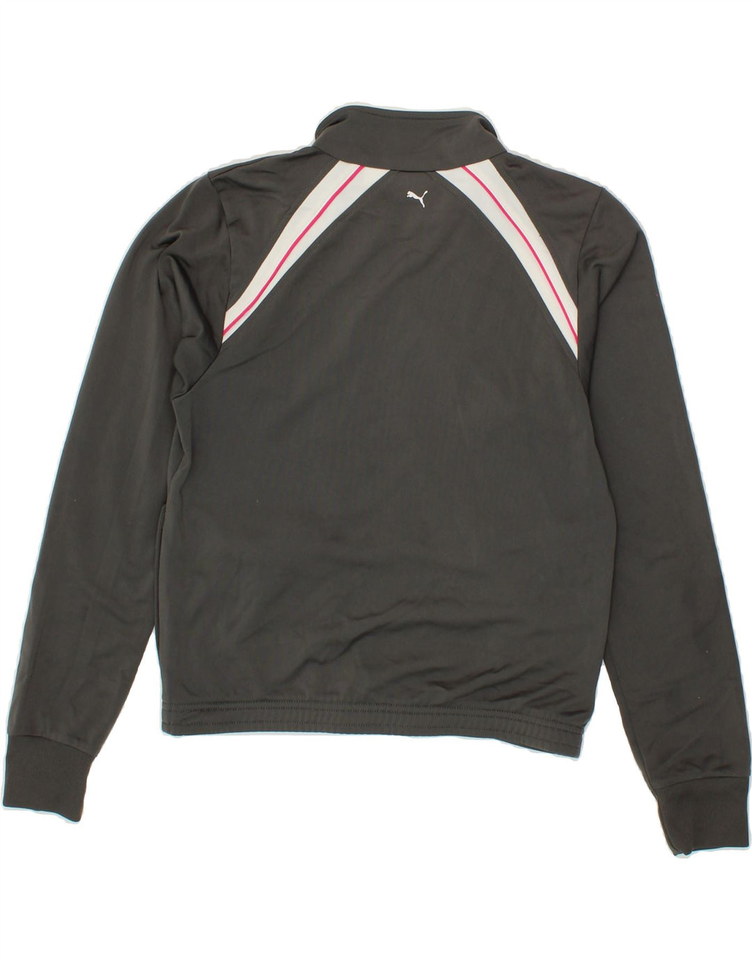 PUMA Womens Tracksuit Top Jacket UK 8 Small Grey Colourblock Polyester Vintage Puma and Second-Hand Puma from Messina Hembry 