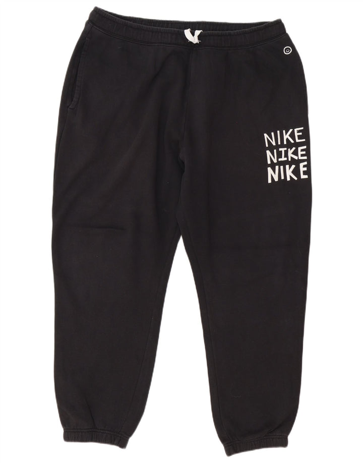 Мужские спортивные брюки с графическим принтом Nike 2XL, черные