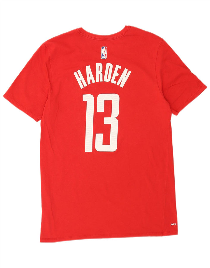 Мужская футболка с рисунком Nike Houston Rockets, средний красный хлопковый топ