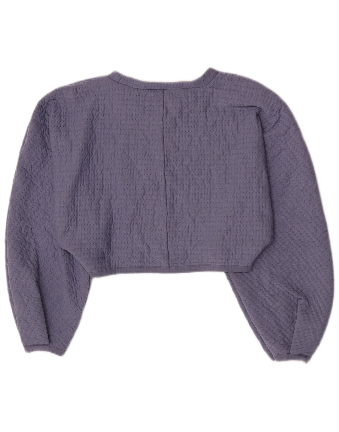Женская укороченная блузка Zara UK 14, большая фиолетовая