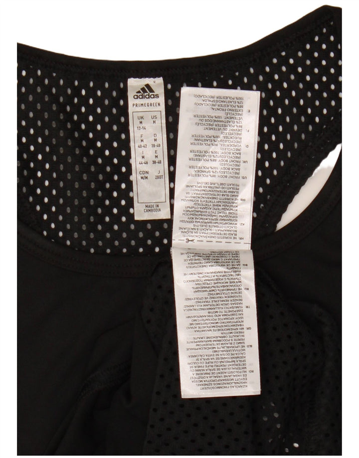 Женский жилет с рисунком ADIDAS UK 12/14, средний черный полиэстер