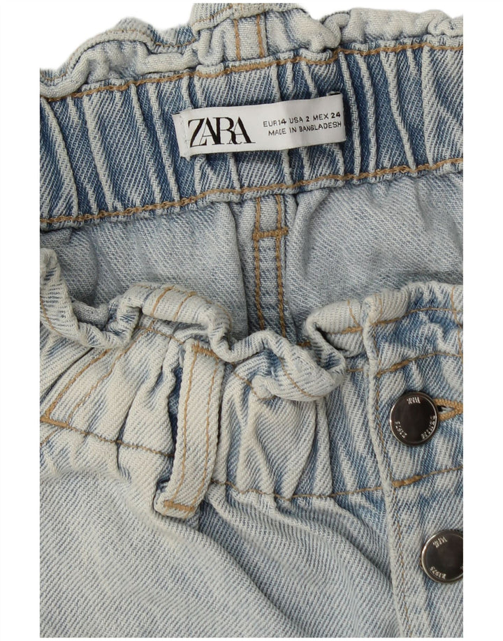 Женские джинсовые шорты ZARA EU 34 2XS W24 Синие