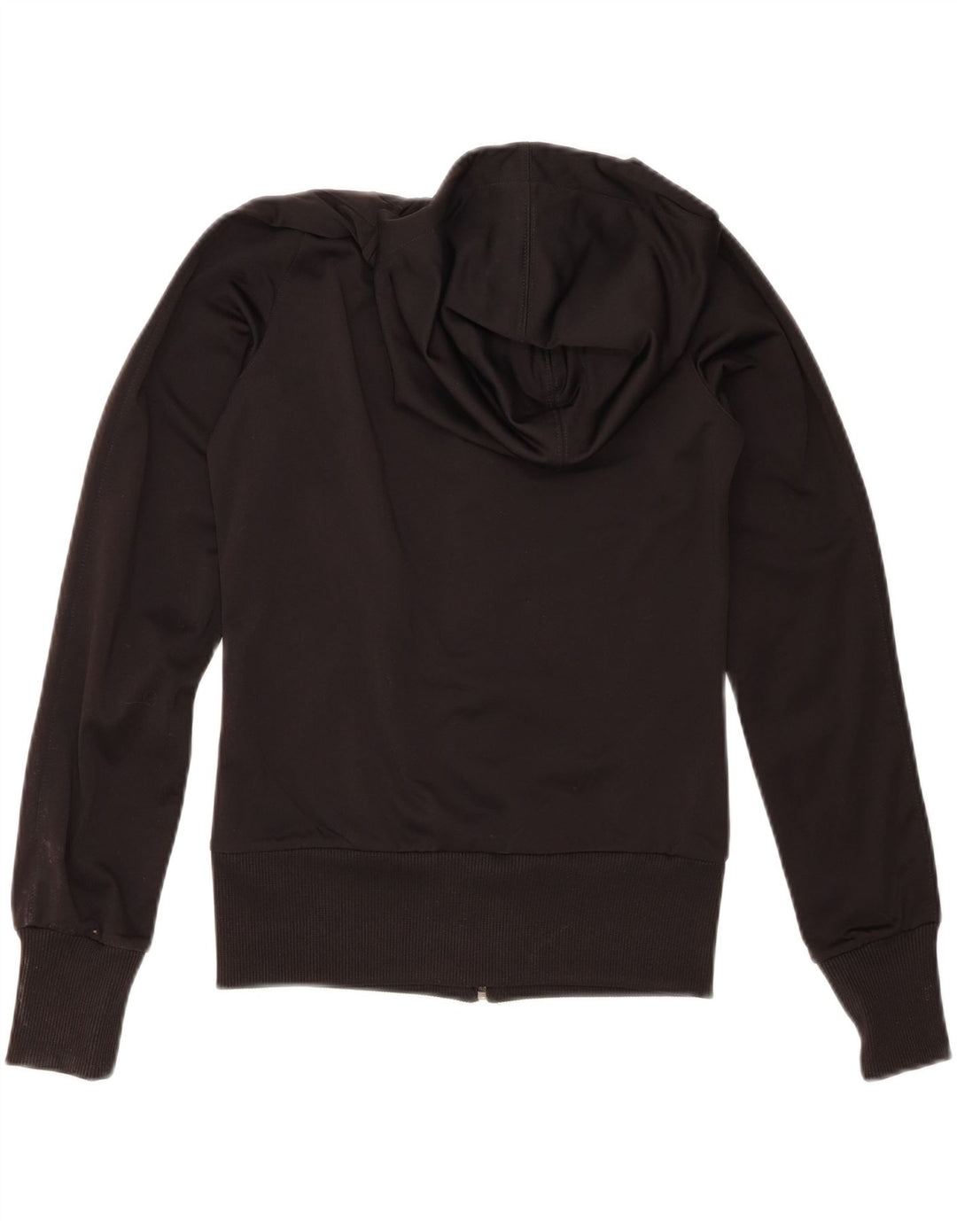 PUMA Womens Graphic Zip Hoodie Sweater UK 8 Small  Black Polyester Vintage Puma and Second-Hand Puma from Messina Hembry 