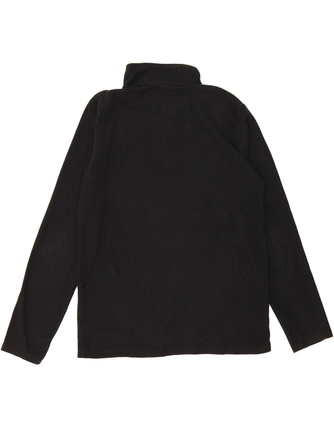 MOUNTAIN WAREHOUSE Womens Zip Neck Fleece Jumper UK 14 Medium Black Vintage Mountain Warehouse and Second-Hand Mountain Warehouse from Messina Hembry 