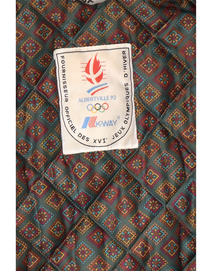 K-WAY Womens Hooded Padded Coat UK 20 2XL Grey Cotton Vintage K-Way and Second-Hand K-Way from Messina Hembry 