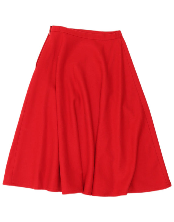 Vintage Womens A-Line Skirt W24 XS Red
