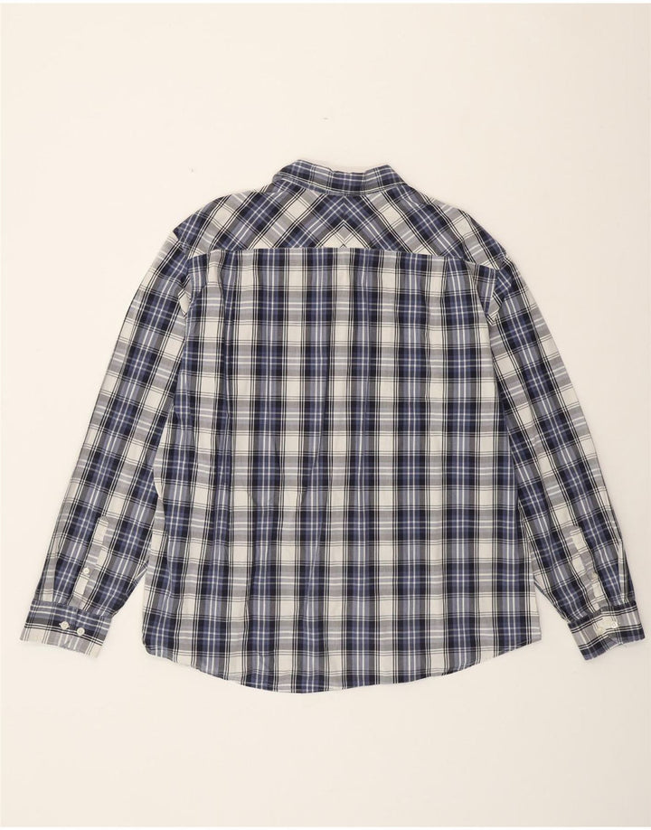 Мужская рубашка DOCKERS 2XL, темно-синяя клетка, хлопок