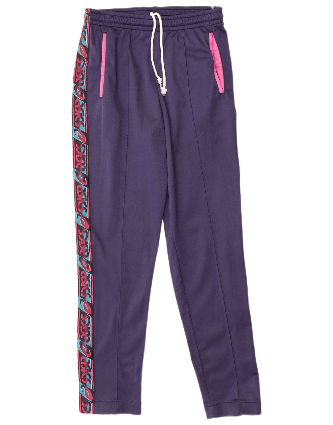 Женские спортивные брюки ASICS с графическим рисунком IT 46, большие темно-синие, полиамид