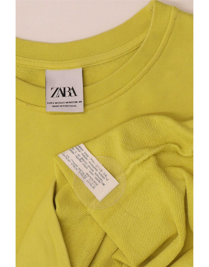 Мужской свитер Zara, маленький зеленый хлопковый джемпер
