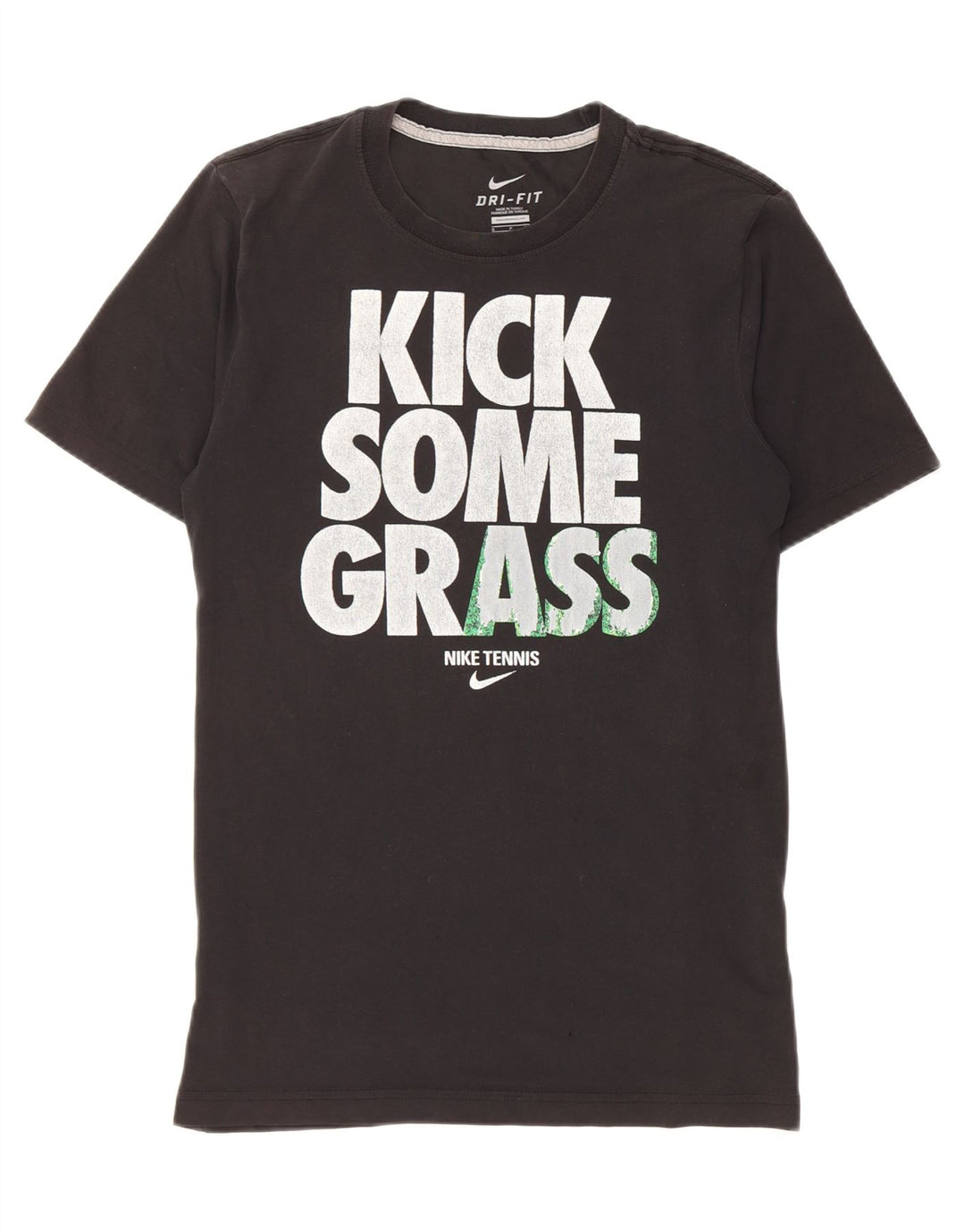 Мужская футболка с графическим рисунком Nike Dri Fit, маленький черный цвет