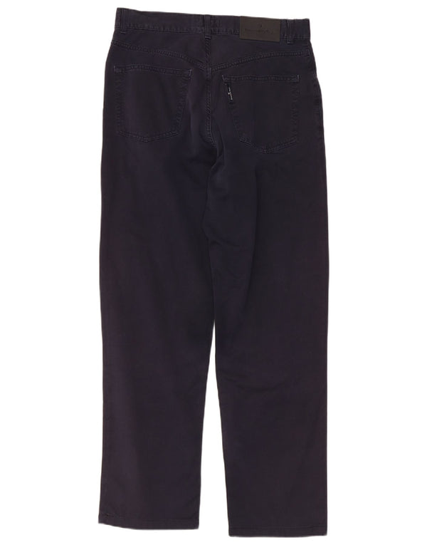 Ermenegildo Zegna Мужские прямые повседневные брюки W33 L29 Темно-синий хлопок