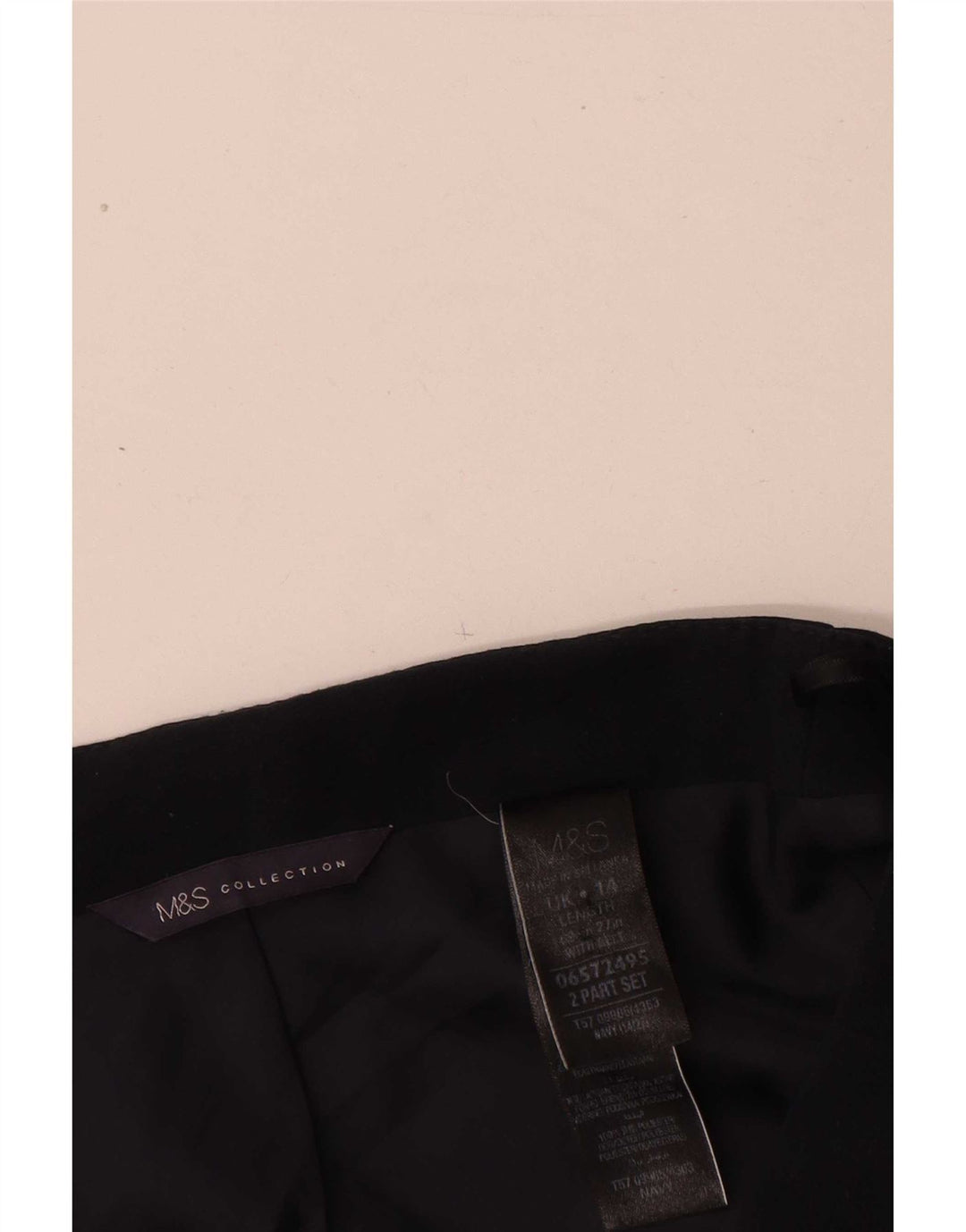 Женская юбка-карандаш Marks & Spencer UK 14, большая W32, темно-синий полиэстер