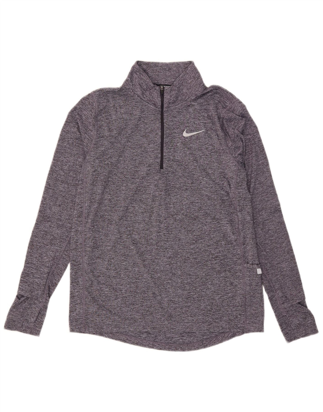 Женский спортивный костюм-пуловер Nike Dri Fit UK 10, маленький серый в крапинку