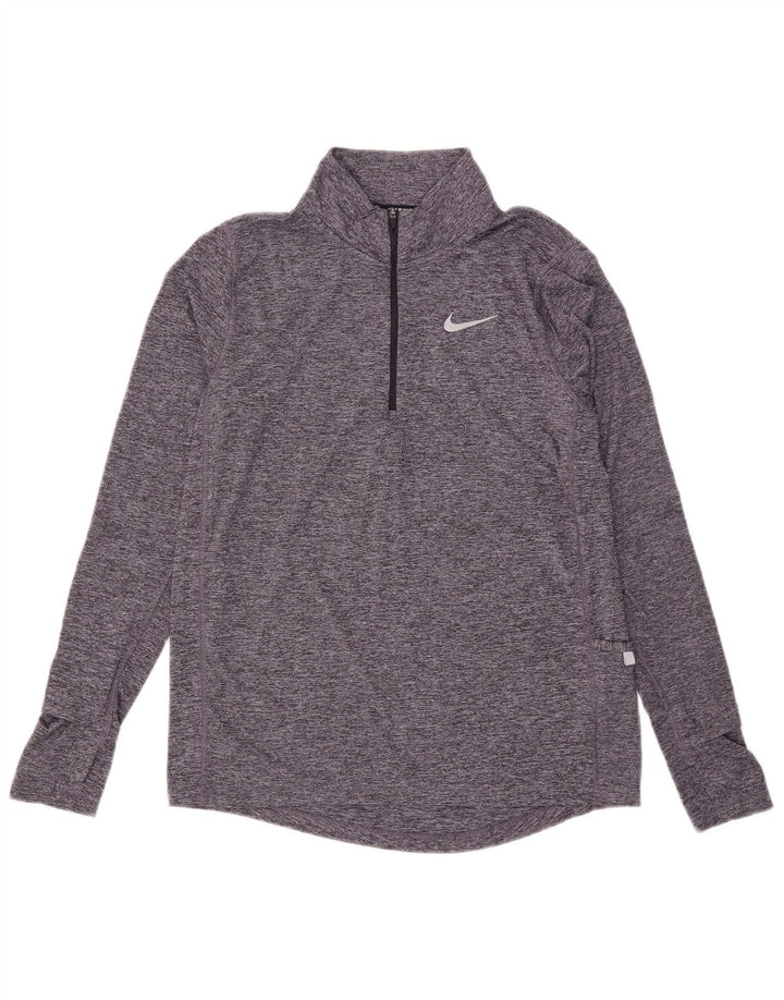 Женский спортивный костюм-пуловер Nike Dri Fit UK 10, маленький серый в крапинку