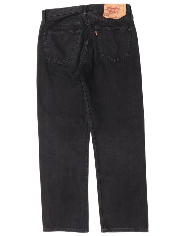 Мужские прямые джинсы Levi's 501 W34 L29 темно-синие, хлопок